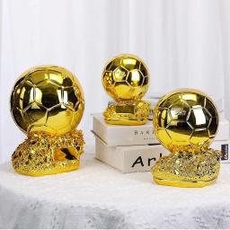Estátua do troféu do futebol de resina, decoração interior e exterior, sem eletricidade necessária, 15 cm, 20 cm, 25cm - Image 2
