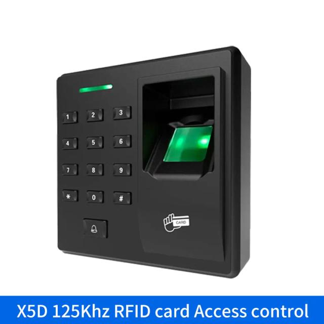 Sistema de Segurança para Portas com Scanner Biométrico de Impressão Digital, Controle de Acesso por Teclado, Relé RFID e Leitor Wiegand 125K Autônomo