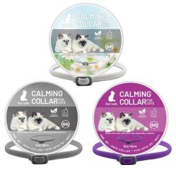 Cães gatos calmante feromônios colar dura 60 dias aliviar reduzir a ansiedade ou estresse 25 polegadas ajustável relaxante confortável - Image 2