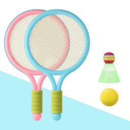 Tênis Badminton Racket Set para Crianças, 2 em 1, 1 Bolas de tênis, Brinquedos Esporte, 1 Peteca - Image 6