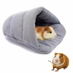 Saco de dormir macio para pequenos animais de estimação, cama quente para cobaia, coelho, ninho para hamster, chinelos para pequenos animais de estimação, suprimentos - Image 1