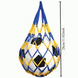 1pc saco de rede de bola basquete sacola juventude rede de futebol esportes ao ar livre malha de náilon armazenamento tipo bola saco de rede engrossado - Image 2