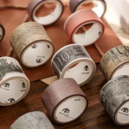 20Rolls Fitas Washi Vintage Suprimentos Scrapbooking Conjunto De Fita Washi Papelaria Kawaii Fita Adesiva Decorativa Diário - Image 4