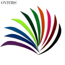 50 Pçs/lote ONTFIHS 5 Polegada Fletches Tiro Com Arco Flecha Penas Turquia Palhetas Fletching Seta Acessórios de Penas Naturais -- Liu Ye - Image 3