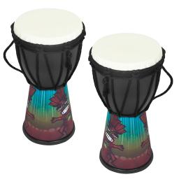 Tambor abs portátil africano para crianças, djembe colorido, tambor de mão, percussão profissional, instrumento musical, 4 em - Image 1