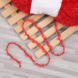 50g coreano toalha de lavar louça fio fino ouro prata fio brilhante crochê linhas metálicas para tricô mão diy bordado - Image 4