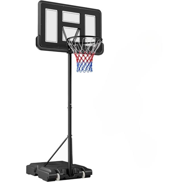Aro de Basquete Portátil Ajustável com Encosto Shatterproof para Todas as Idades