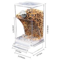 Alimentador Automático para Periquitos Pequenos e Médios, Sem Alimentadores de Pássaros, Recipiente De Alimento De Semente De Acrílico, Bebedor, Gaiola Acessórios - Image 6