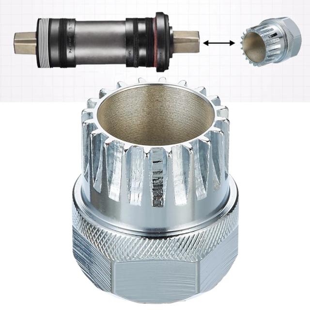 Ferramenta de Remoção de Suporte Inferior Shimano 20T - Extrator de Manivela MTB