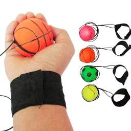 Return Sponge Rubber Hand Ball, Exercícios de jogo, Bouncing Sport On, Nylon String, elástico, crianças, crianças, brinquedo bola ao ar livre, M1y4 - Image 2