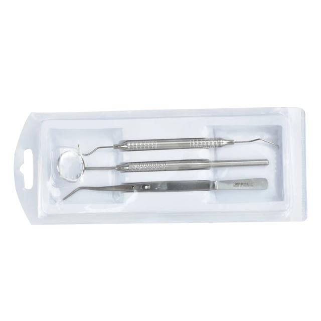 Kit de Ferramentas de Higiene Dental Aço Inoxidável 3/4 Peças