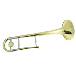 Instrumentos musicais pistões trombone bb tom de bronze amarelo corpo laca com caso bocal - Image 3