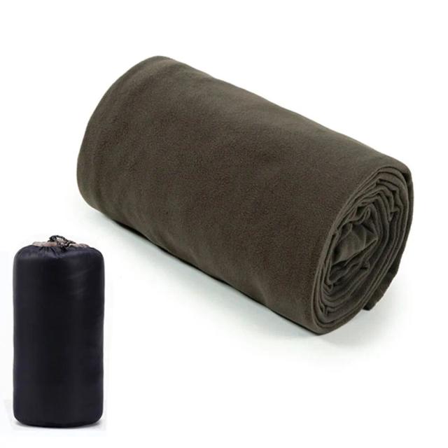 Folhas de viagem polares leves e portáteis para adultos, confortáveis como saco de dormir ou cama de acampamento ao ar livre