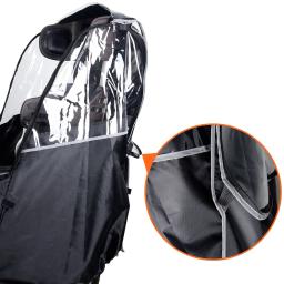 Impermeável do assento traseiro da bicicleta com janela, assento infantil de bicicleta, impermeável Windproof Cover, Poncho de chuva para crianças - Image 4