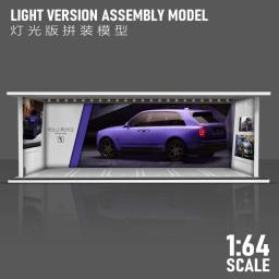 Hot Wheels 1/64 estacionamento de garagem com versão leve, modelo de carro de liga, armazenamento de cena, caixa de exibição, modelo de carro, coleção de brinquedos - Image 6