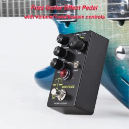 MOSKYAudio-Pedal de Efeito Guitarra FUZZ, Processador Portátil Digital Fuzz, Interruptor de Modo 4, Volume, Tom, Sustentar Controles - Image 1