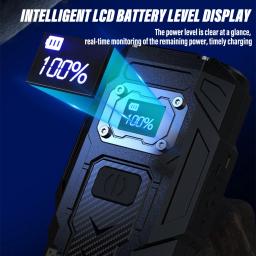 Lanterna led super brilhante, recarregável, portátil, luz de trabalho, acampamento ao ar livre, com alto brilho, luz lateral cob - Image 6