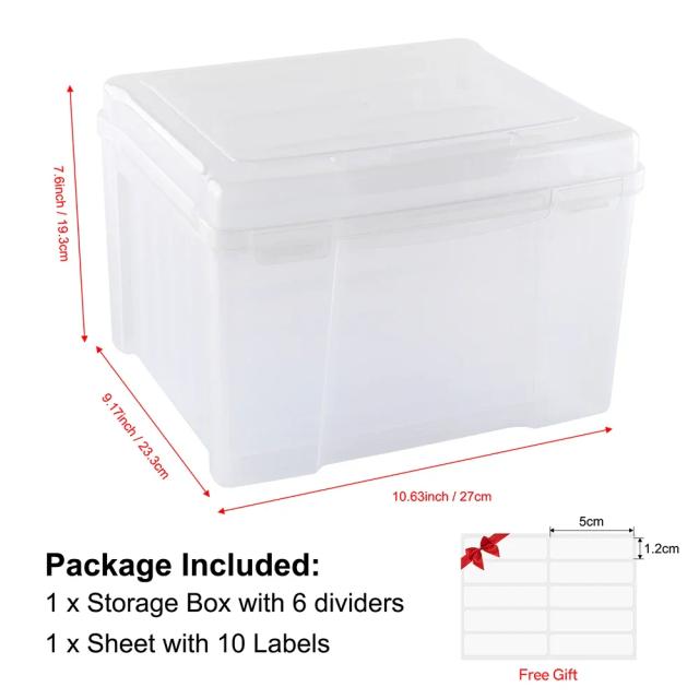 Folhas Magnéticas Reforçadas Frente e Verso para Armazenamento, Envelopes Plásticos Transparentes e Caixa Organizador para Scrapbooking e Artesanato