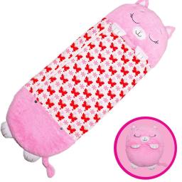 Saco de dormir dos desenhos animados para crianças, saco de dormir animal infantil, travesseiro boneca de pelúcia bebê, presente para meninos e meninas, 1 pc - Image 4