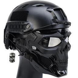 Conjuntos de capacete tático com máscara de caveira, equipamento de proteção Paintball ao ar livre, Advanced EPP Pad, para caça Airsoft - Image 1