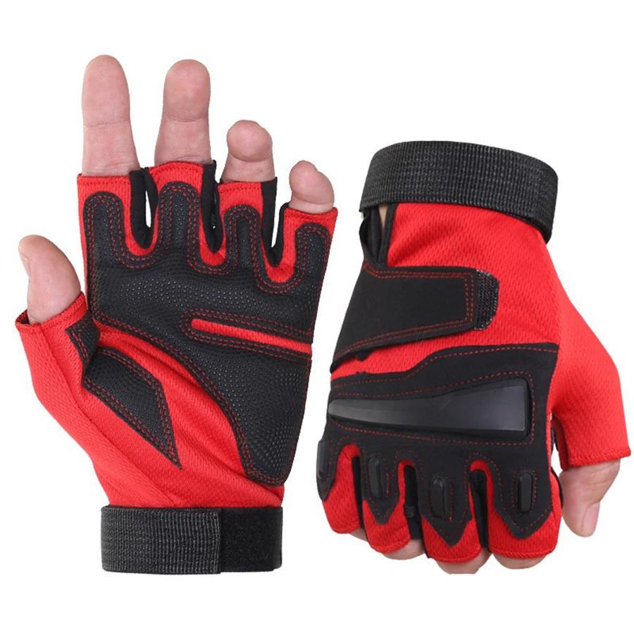 YANBIGUO 1 par de luvas sem dedos para moto motocicleta ciclismo escalada caminhadas caça - Image 1