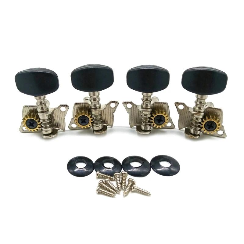 Cravelhas de afinação 2R 2L Cabeça de máquina Acessórios compactos para guitarra 4 cordas Ukulele Guitarra Teclas de afinação de - Image 1