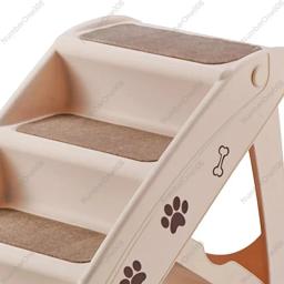 Pet dobrável escadaria degraus com escada, plataforma antiderrapante para cachorro, gato de escalada, rampa para cama alta, sofá de carro, sofá, gatinho, gatinho - Image 3