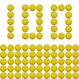 TISNERF-Balas de bola redondas originais, refil de dardos para série rival Nerf, amarelo, azul, vermelho, verde, laranja, 100 peças - Image 1
