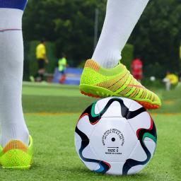 Resistente ao desgaste de futebol costurado à máquina, bola de futebol profissional, PU futebol esportivo, antiderrapante para brincadeiras internas e externas, tamanho 4 e 5 - Image 4