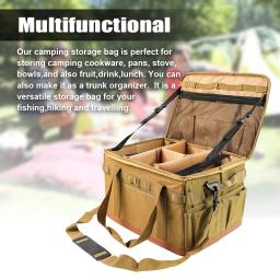 Portátil grande Zipper Camping Bag, Anti-crash Stove Bag, Panelas Saco de Transporte, Multifuncional Camping Acessórios, Organizador De Armazenamento - Image 4