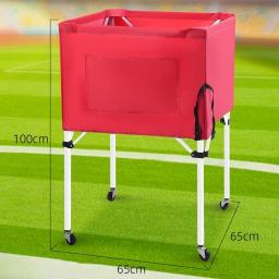 Caixa de armazenamento de bola versátil prático esportes gaiola de bola rolando carrinho de bola dobrável para vôlei garagem futebol ginásio tênis - Image 3