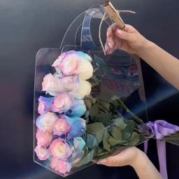 Sacolas embrulho presente acrílico com alças, sacolas reutilizáveis ​​para despedida solteira, dama honra, - Image 5