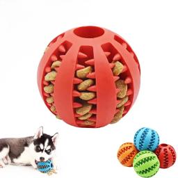 Bola de borracha interativa para cães, Limpeza dos dentes, Brinquedo para mastigar cachorros, Pet Stuff, Acessórios para cães pequenos - Image 1