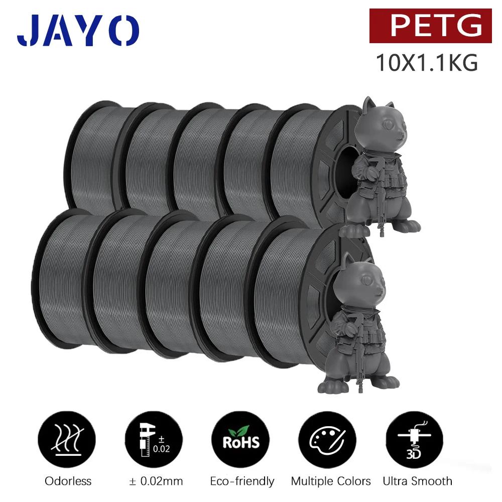 JAYO-Filamento fosco para impressora 3D, materiais de impressão, caneta 3D, PLA/PLA Meta, PETG, PLA Plus, 1,75mm, 10 rolos - Image 1