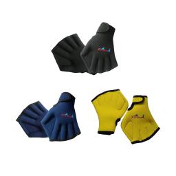 Luvas de natação webbed paddle durável leve anti deslizamento luvas de natação para aeróbica aquática mergulho fitness aquático rafting crianças - Image 2
