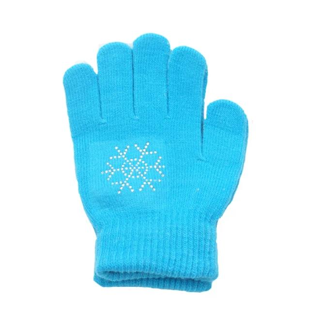 Luvas Coloridas de Patinação Antiaderente para Crianças e Adultos com Proteção Espessada para Mãos em Climas Frios