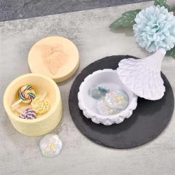 Caixa De Armazenamento De Concreto De Gesso Para DIY, Moldes De Silicone, Epóxi Vaso De Vela, Molde De Injeção De Resina, Artesanato, Decoração De Casa, Fazer Jóias - Image 2
