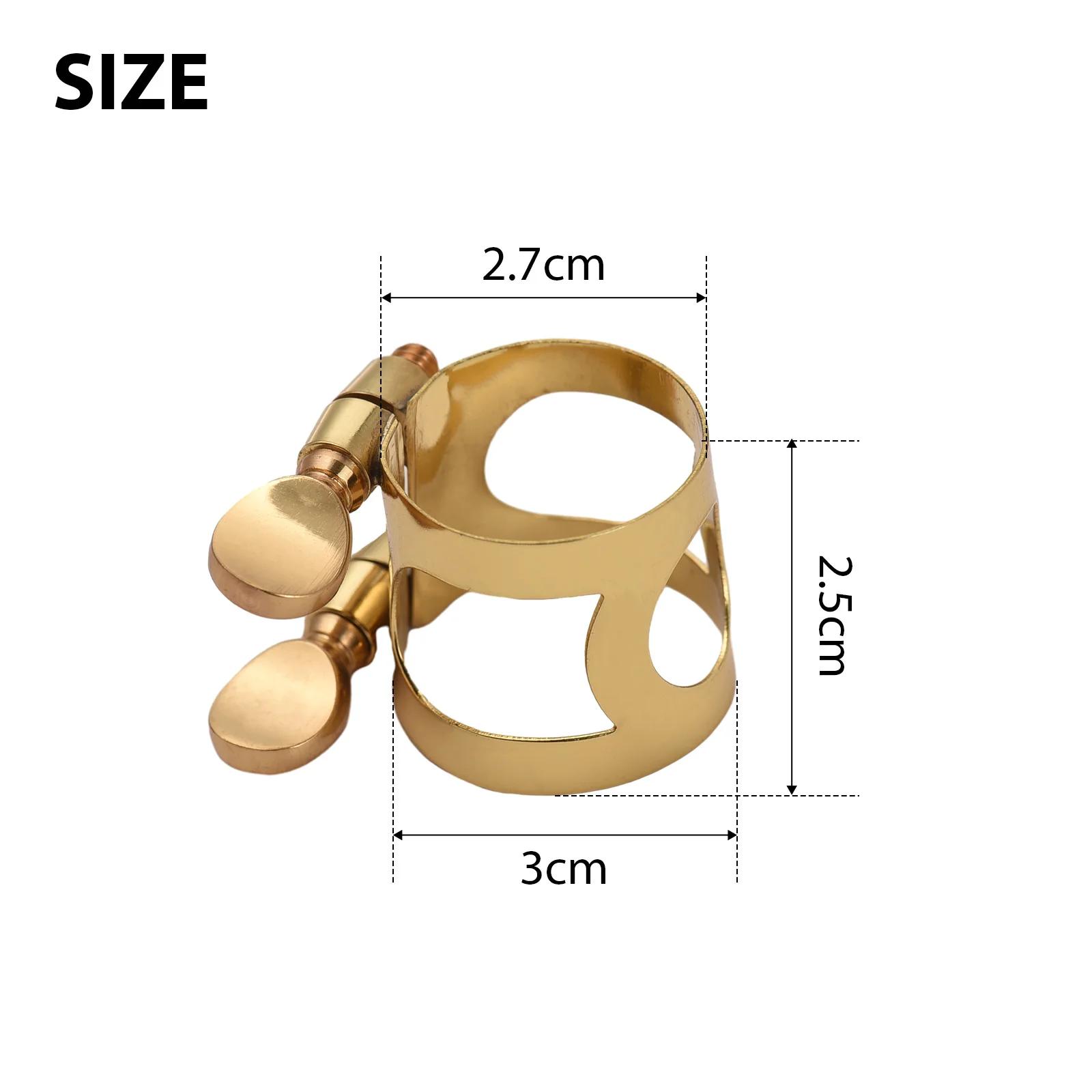 High Pitch Ligature Brass Ligature Fastener, parafuso duplo ajustável, bocal Clip Acessórios, Tenor, Alto - Image 1