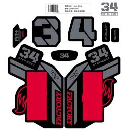 2021 flutuante 38 dh mountain bike garfo adesivos mtb speed down mountain 38 mais recentes decalques garfo dianteiro - Image 3