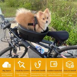Ajustável Safety Strap Pet Basket, Dog Basket, Carregando Suprimentos, Cães Pequenos e Gatos, Até 15lbs - Image 5