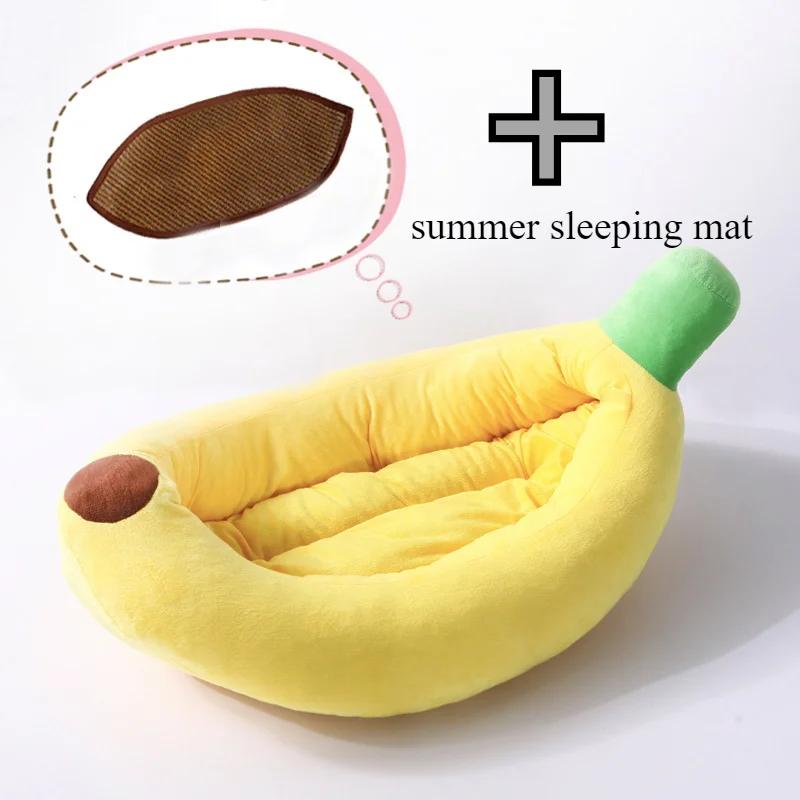 Ninho de banana portátil bonito para pet, ninho de cachorro quente e confortável, Universal Cool Mat, Pet Shop, Casa - Image 1