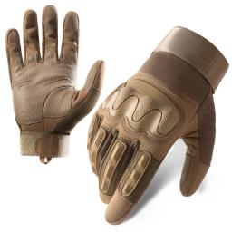 Luvas táticas de dedo completo para caça Equitação, luva de ciclismo, esporte, escalada, paintball, tiro, esqui, motocicleta, dedo - Image 1