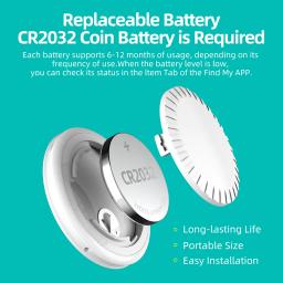 Mini Tracking Device for Apple, Smart Tag, Finder criança, Pet GPS, Perdeu Tracker, Bluetooth, IOS System, Find My Key - Image 3