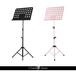 Suporte de metal portátil música destacável, instrumentos musicais para piano, violino, guitarra, preto - Image 1