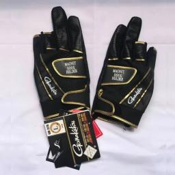 Luvas de pesca anti-derrapante Gamakatsu, couro macio, 3 dedos, esportes ao ar livre, camping, caminhadas, ciclismo, resistente ao desgaste - Image 2