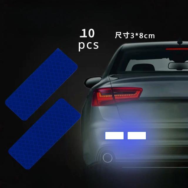Adesivos Fluorescentes Reflexivos para Capacete: Segurança Noturna em Bicicletas, Motocicletas e Carros