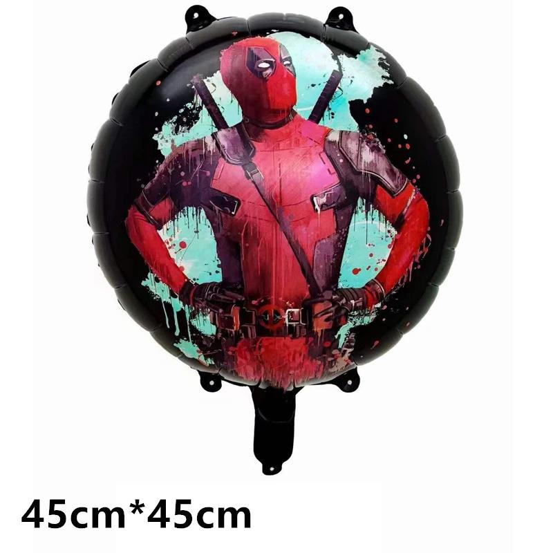 Balões Deadpool e Wolverine, Banner Feliz Aniversário, Decoração De Festa, Toppers De Bolo, Talheres Descartáveis, Adesivo De Herói De Fundo - Image 1