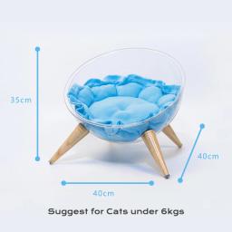 Cama de gato cama de cão cama de rede de animais de estimação livre-pé gato dormir cama de gato suprimentos de gato com removalbe lavável almofada macia de - Image 5