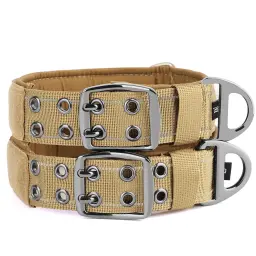 Coleira militar tática, Coleira de nylon ajustável, Durável para cães de médio e grande porte, Treinamento e caça de pastor alemão - Image 3