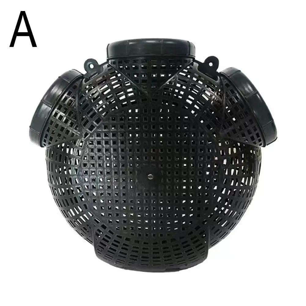 Black Fish Net gaiola para pesca, arrastão, Finless Eel, Loach Trap, Plastic Pot, Mud Container, armadilhas de pesca, 1Pc - Image 1